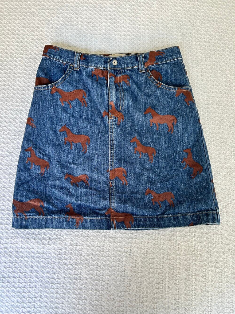 Girls Equestrian Jean Skirt